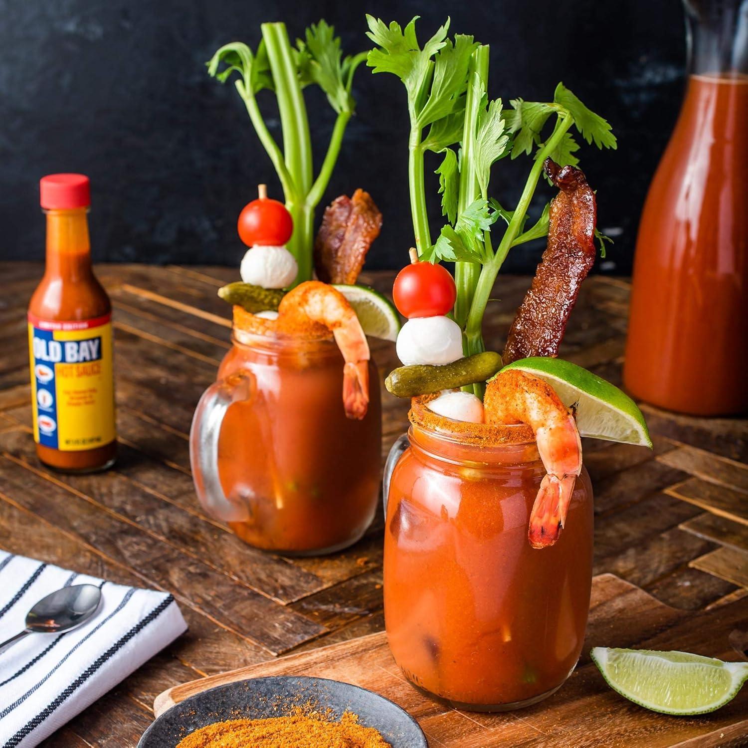 image:imageOLD BAY Hot Sauce 5 fl oz One 5 Fluid Ounce Bottle of Hot Sauce Perfect for Tabletop for a Spicy Kick to Chicken Wings Burgers Seafood French Fries and More5 Fl Oz