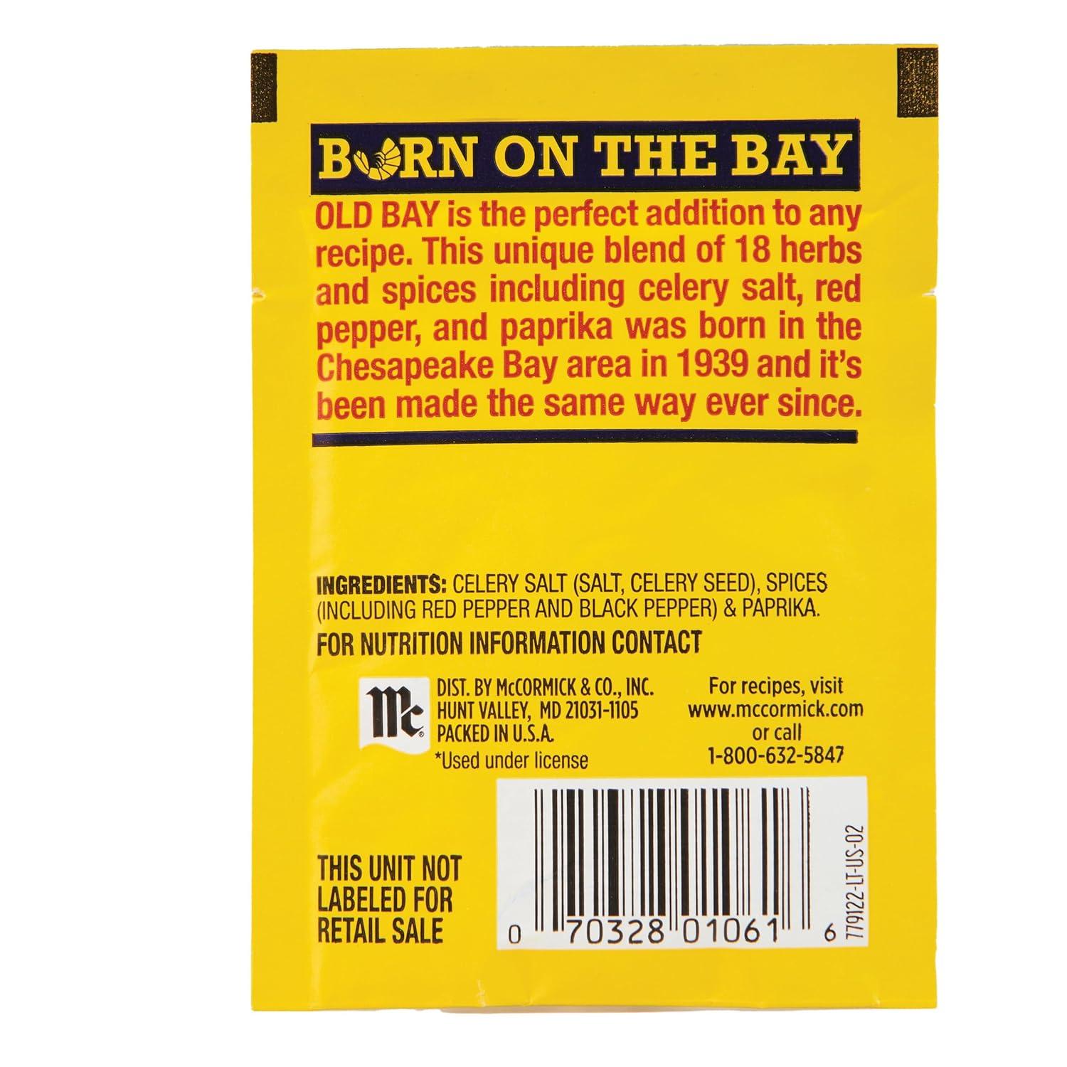 image:imageOLD BAY Seasoning 025 oz Pack of 400025 Ounce Pack of 400