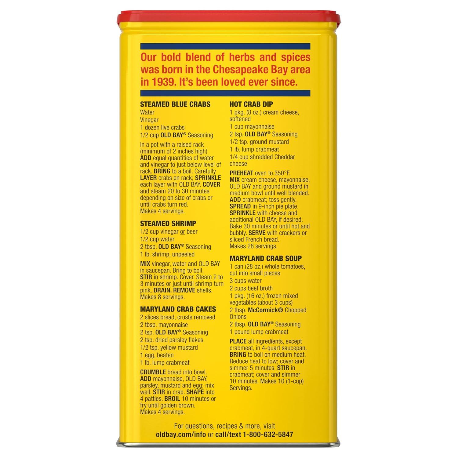 image:imageOLD BAY Seasoning 025 oz Pack of 40016 Ounce Pack of 1
