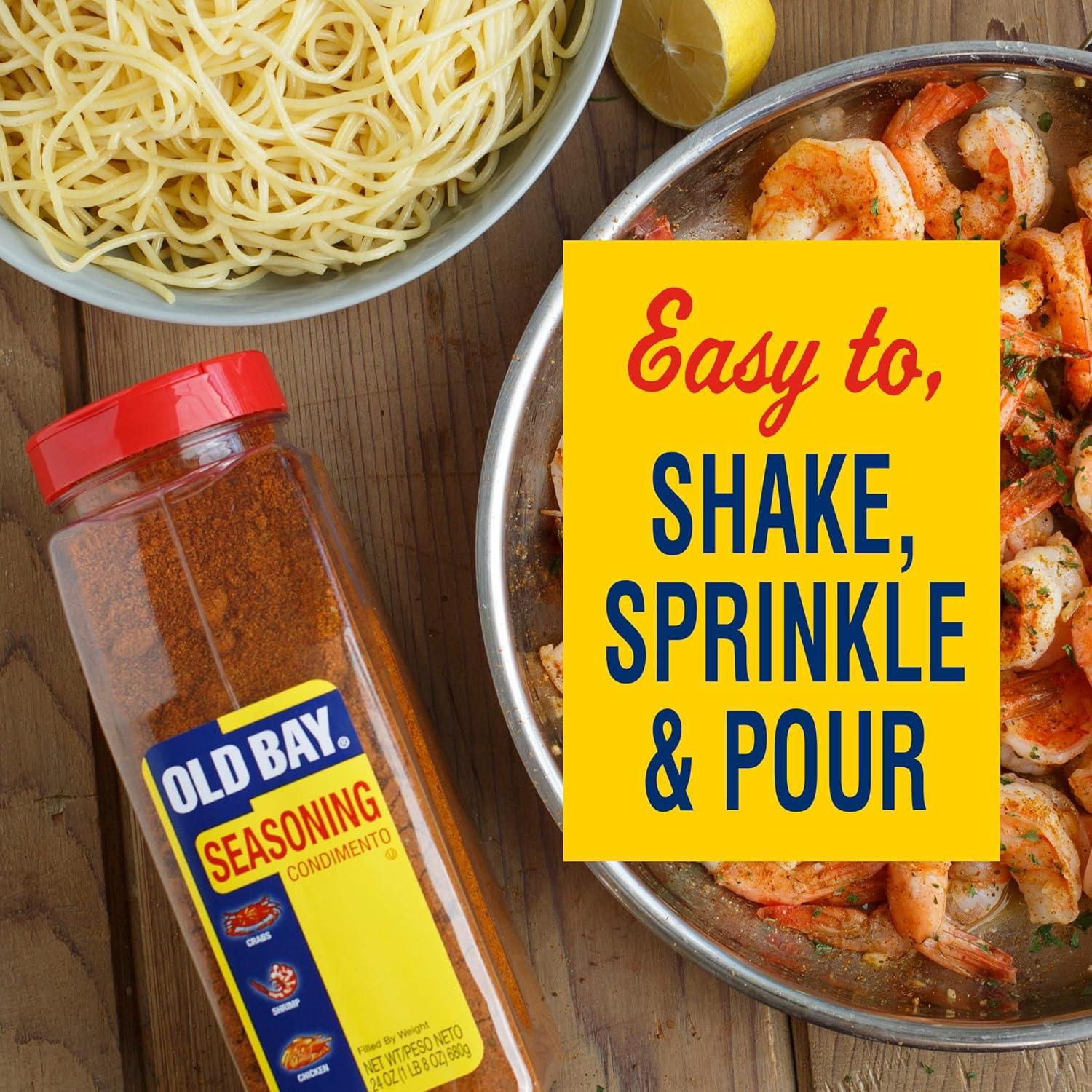 image:imageOLD BAY Seasoning 24 oz One 24 Ounce Container of OLD BAY AllPurpose Seasoning with Unique Blend of 18 Spices and Herbs for Crabs Shrimp Poultry Fries and More24 Ounce Pack of 6