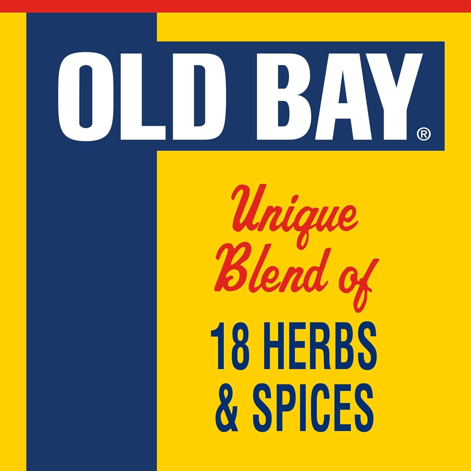 image:imageOLD BAY Seasoning 24 oz One 24 Ounce Container of OLD BAY AllPurpose Seasoning with Unique Blend of 18 Spices and Herbs for Crabs Shrimp Poultry Fries and More24 Ounce Pack of 1